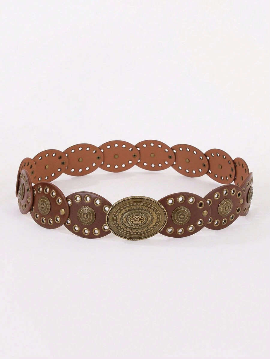 Dames Bohemian Zomer Riem | Breed, Met Gouden Details