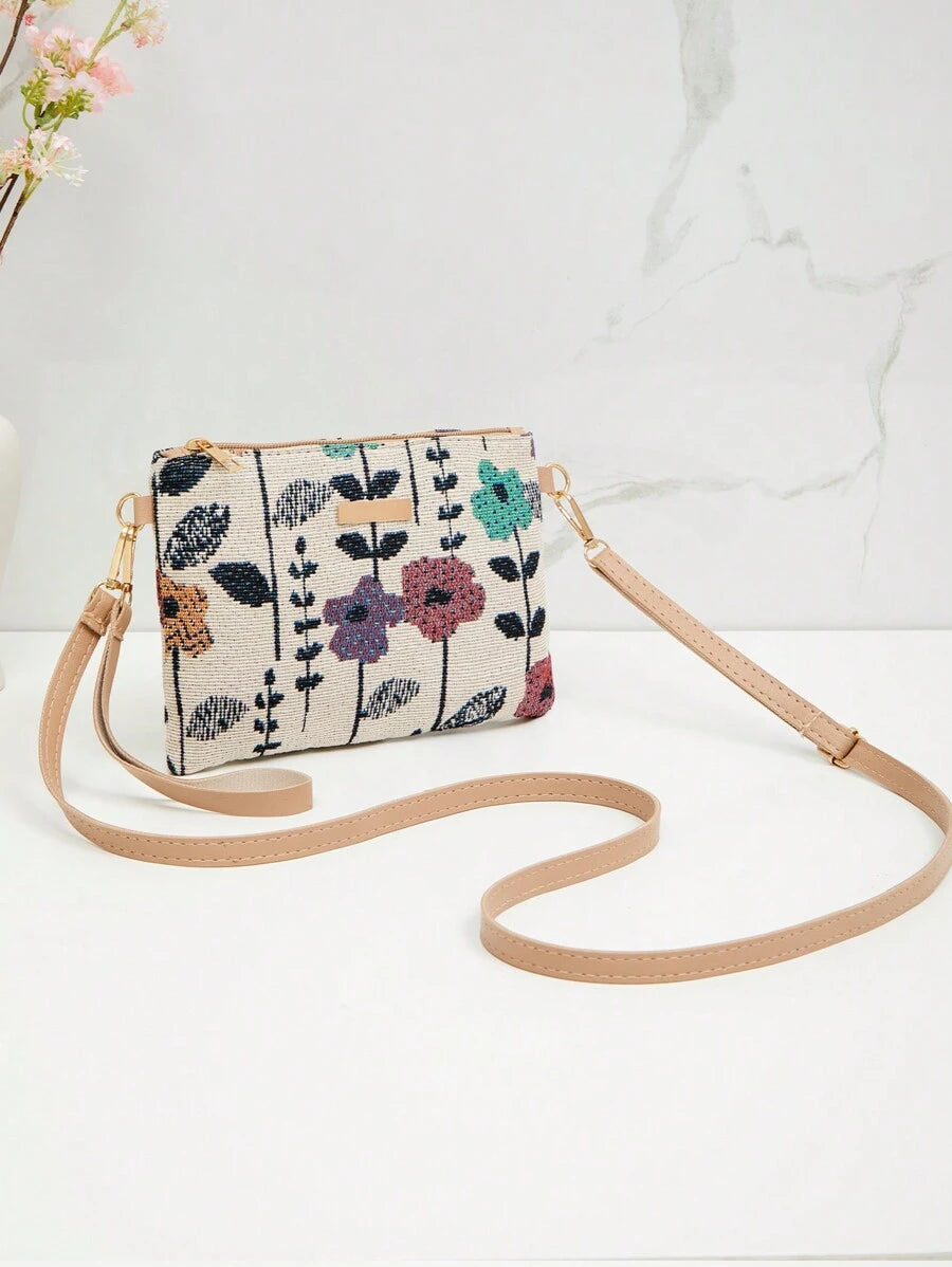 Dames Kleine Zomer Rieten Tas | Modern, Met Leren Schouderriem