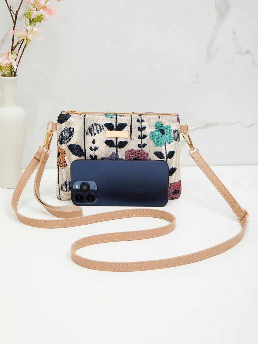 Dames Kleine Zomer Rieten Tas | Modern, Met Leren Schouderriem