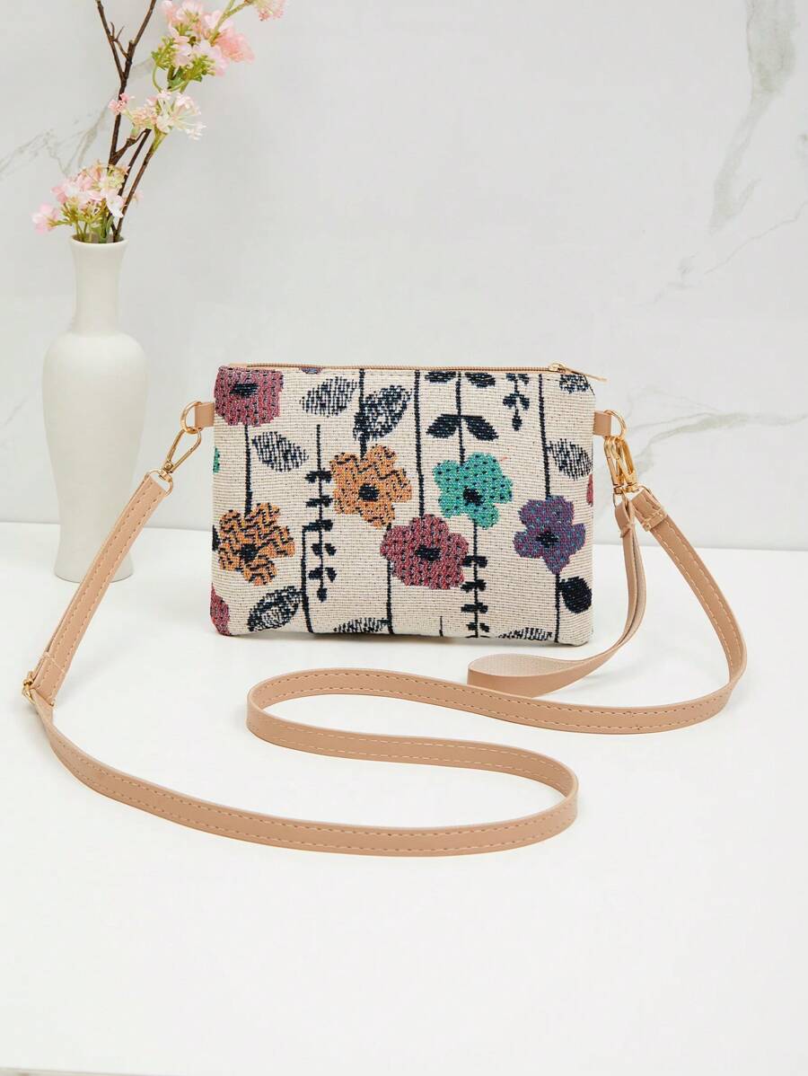 Dames Kleine Zomer Rieten Tas | Modern, Met Leren Schouderriem