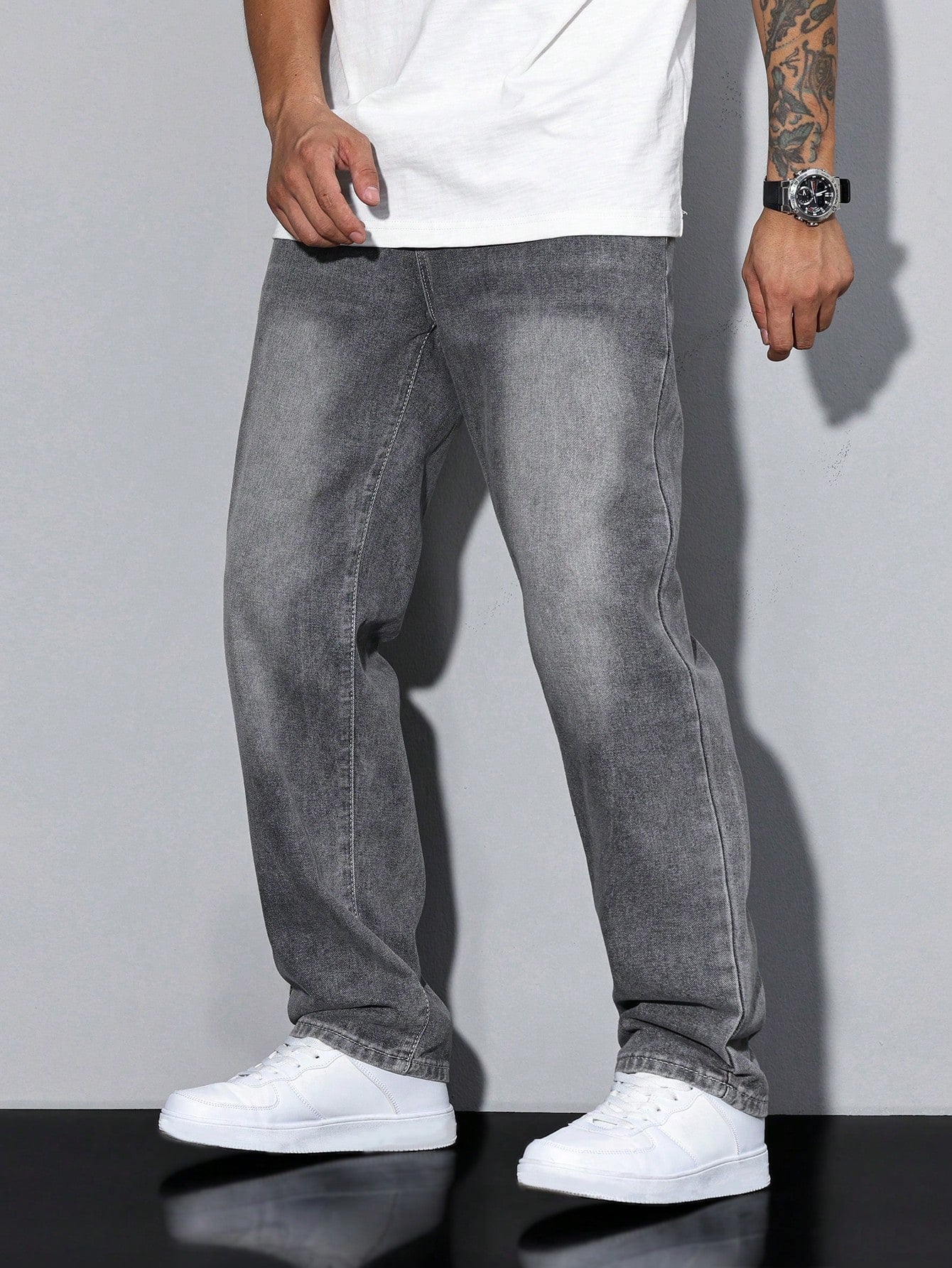 Heren Jeans Broek | Gedempte Wassing