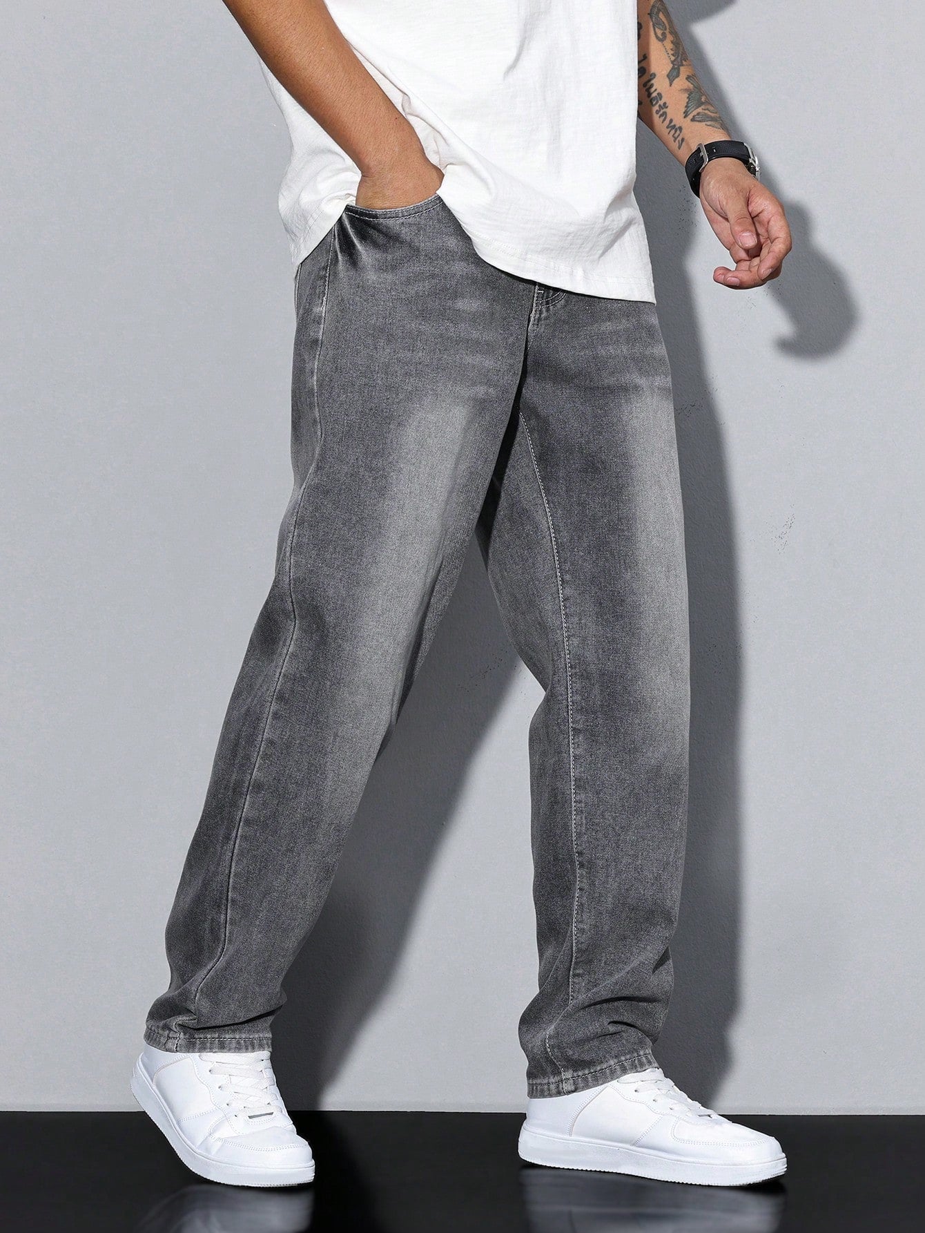 Heren Jeans Broek | Gedempte Wassing