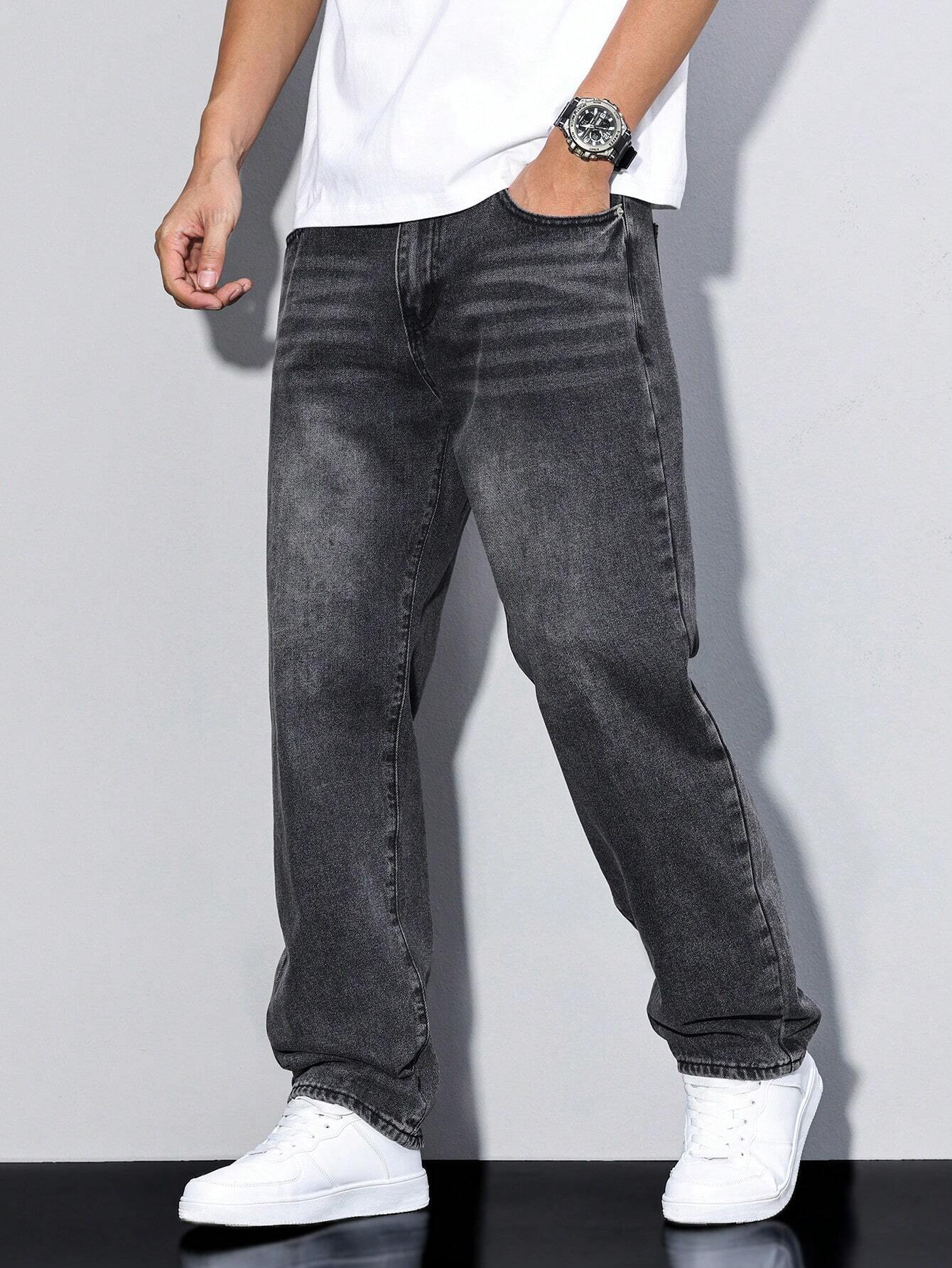 Heren Jeans Broek | Gedempte Wassing