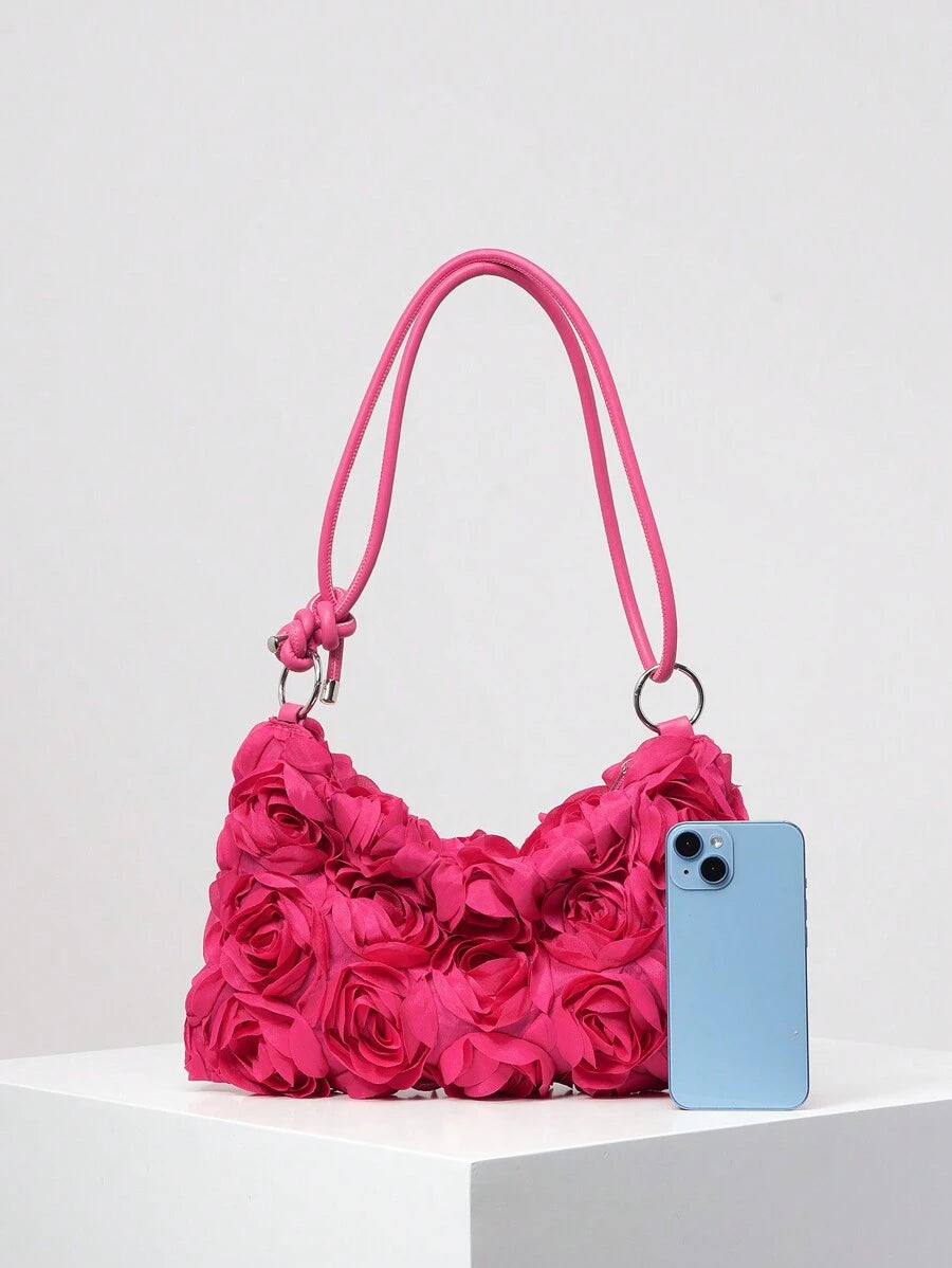 Dames Bohemian Zomer Rieten Tas | Klein, Met Gehaakt Design