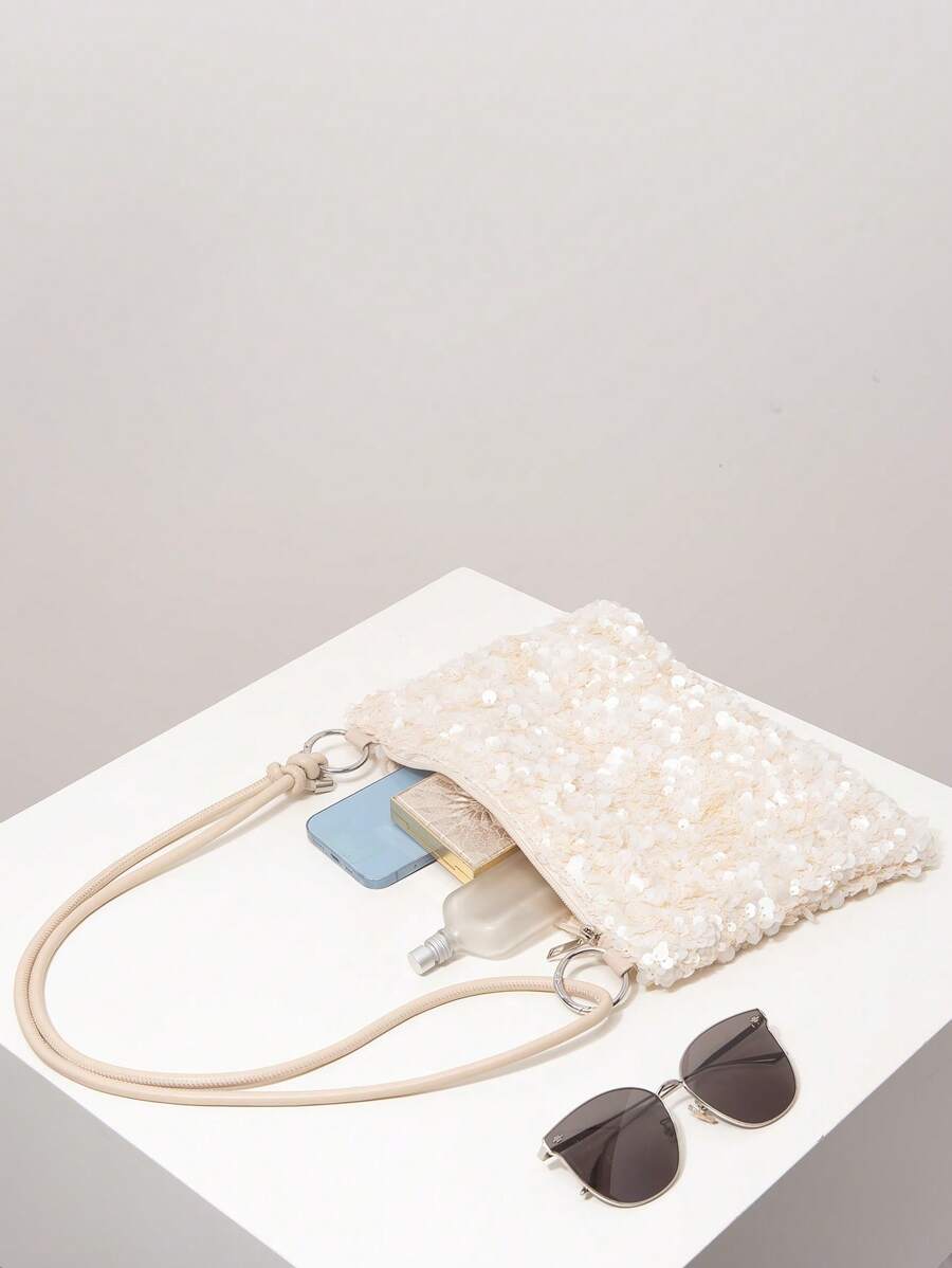 Dames Bohemian Zomer Rieten Tas | Klein, Met Gehaakt Design