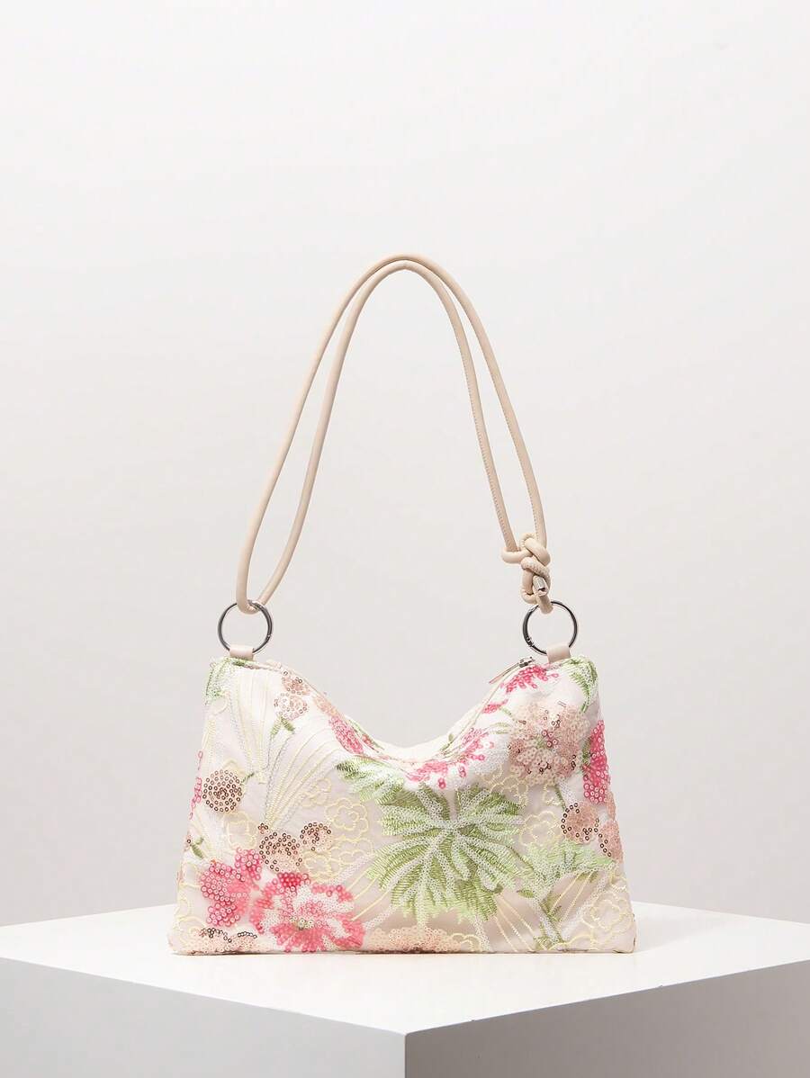 Dames Bohemian Zomer Rieten Tas | Klein, Met Gehaakt Design