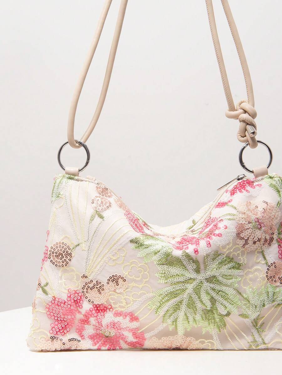 Dames Bohemian Zomer Rieten Tas | Klein, Met Gehaakt Design