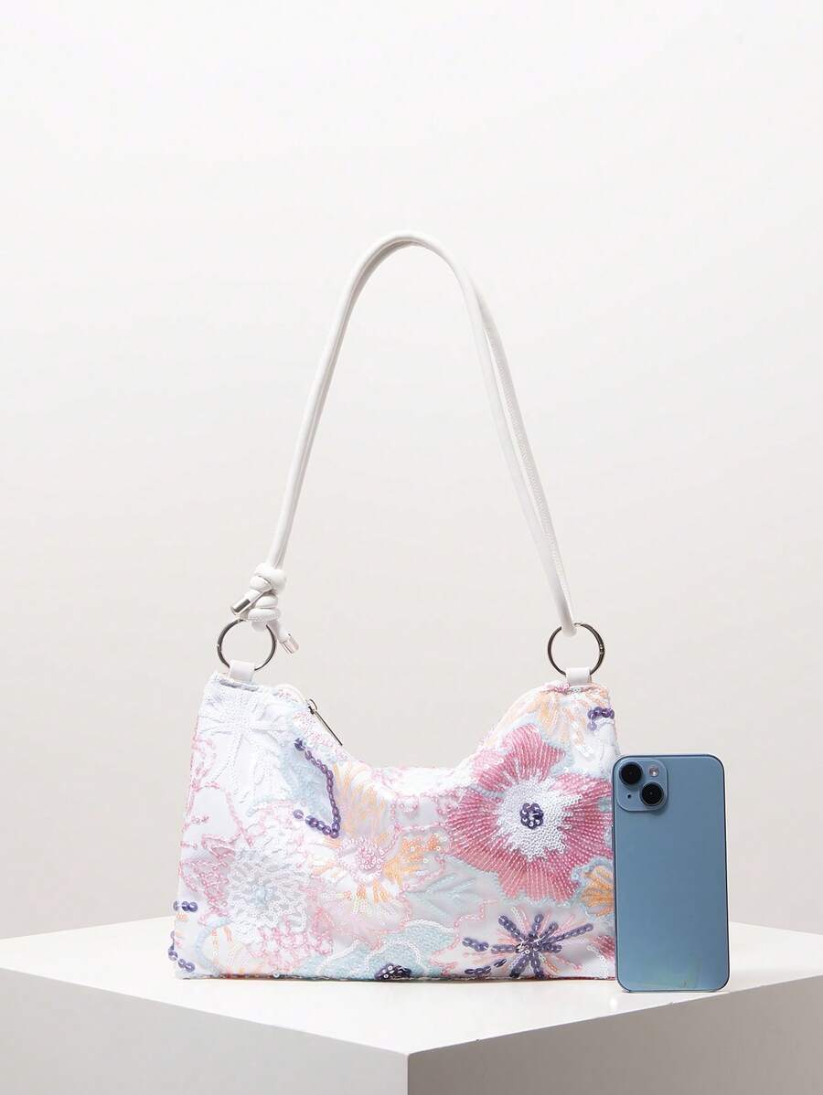 Dames Bohemian Zomer Rieten Tas | Klein, Met Gehaakt Design