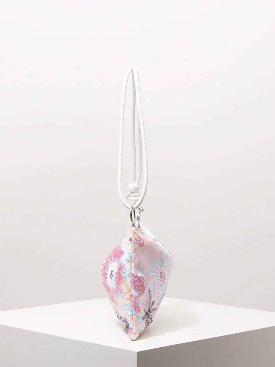 Dames Bohemian Zomer Rieten Tas | Klein, Met Gehaakt Design