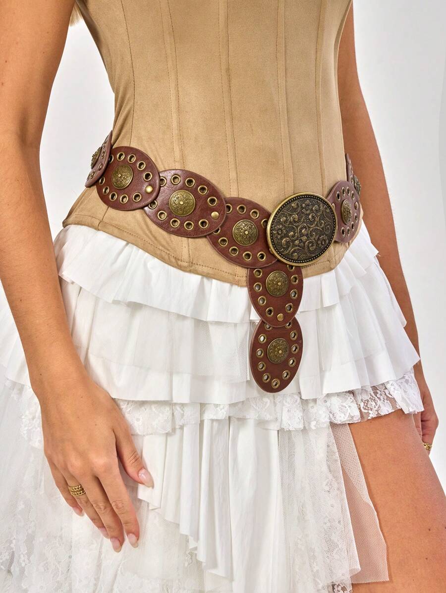 Dames Bohemian Zomer Riem | Breed, Met Gouden Details
