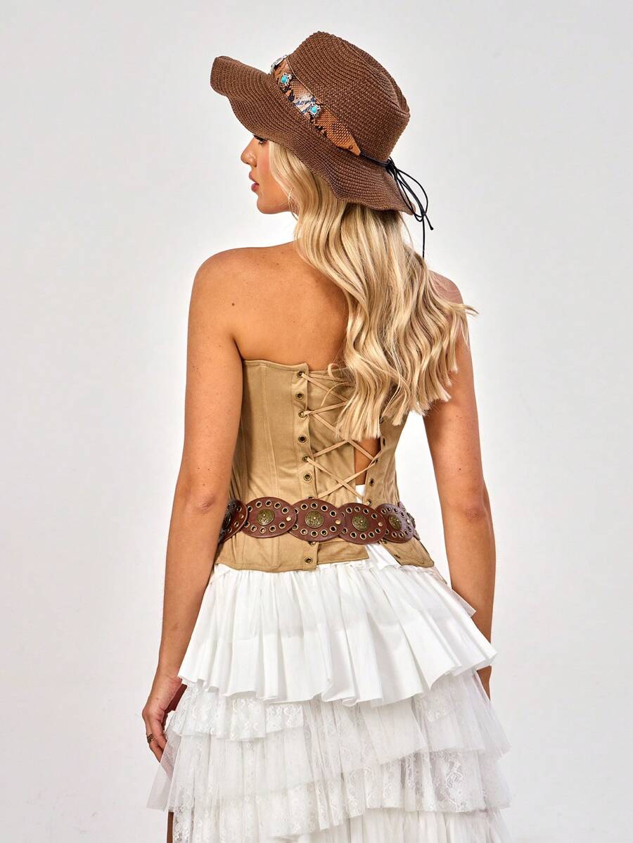 Dames Bohemian Zomer Riem | Breed, Met Gouden Details