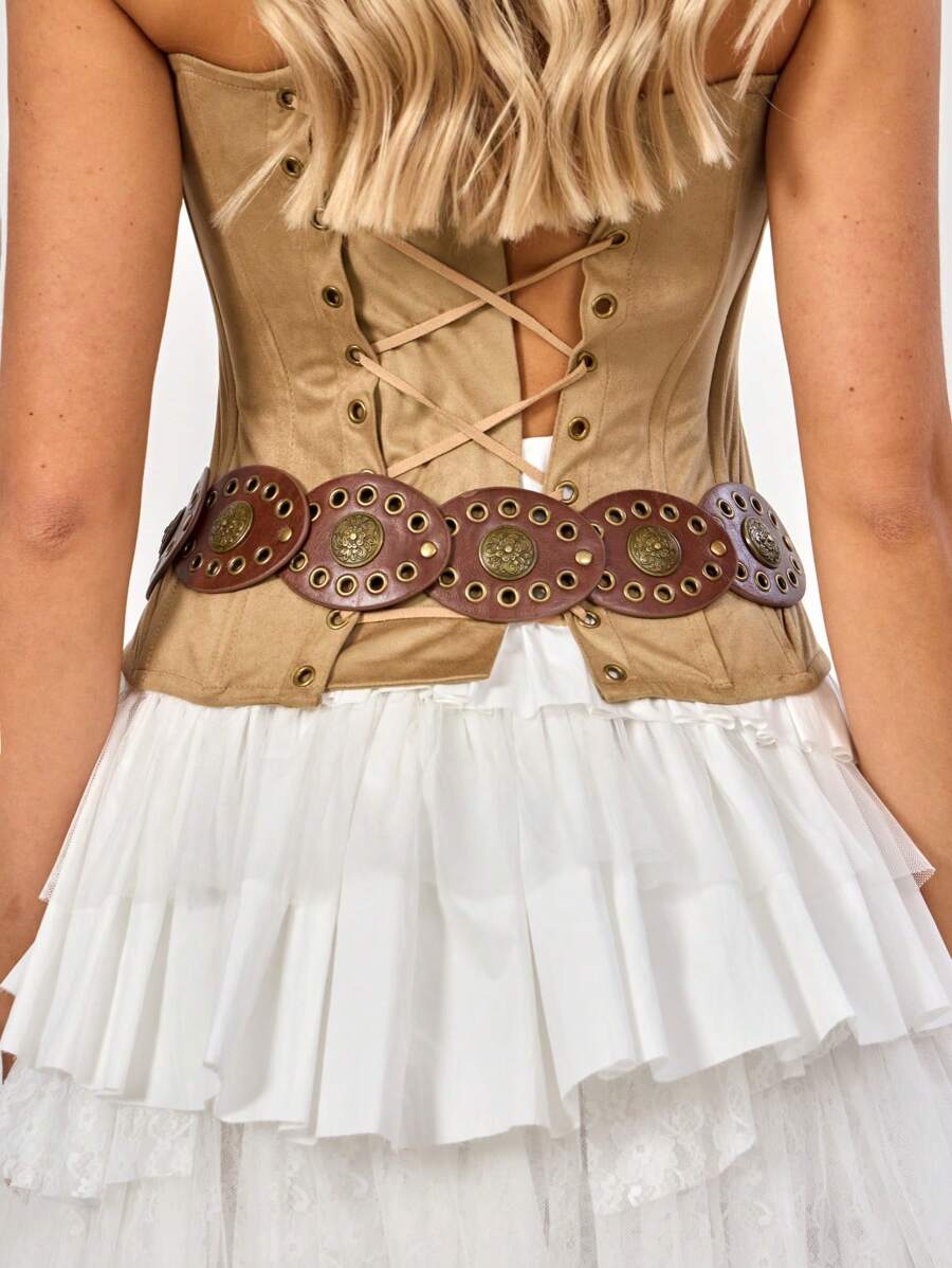 Dames Bohemian Zomer Riem | Breed, Met Gouden Details