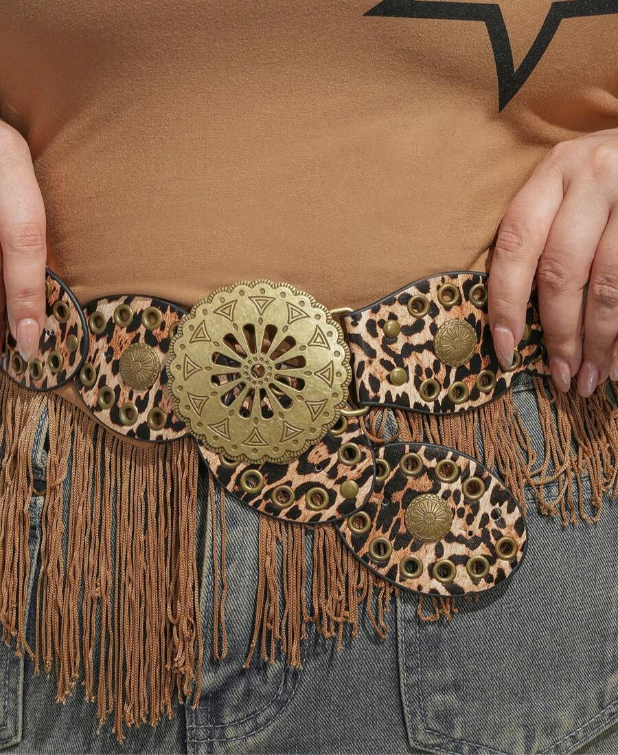 Dames Bohemian Zomer Riem | Breed, Met Gouden Details