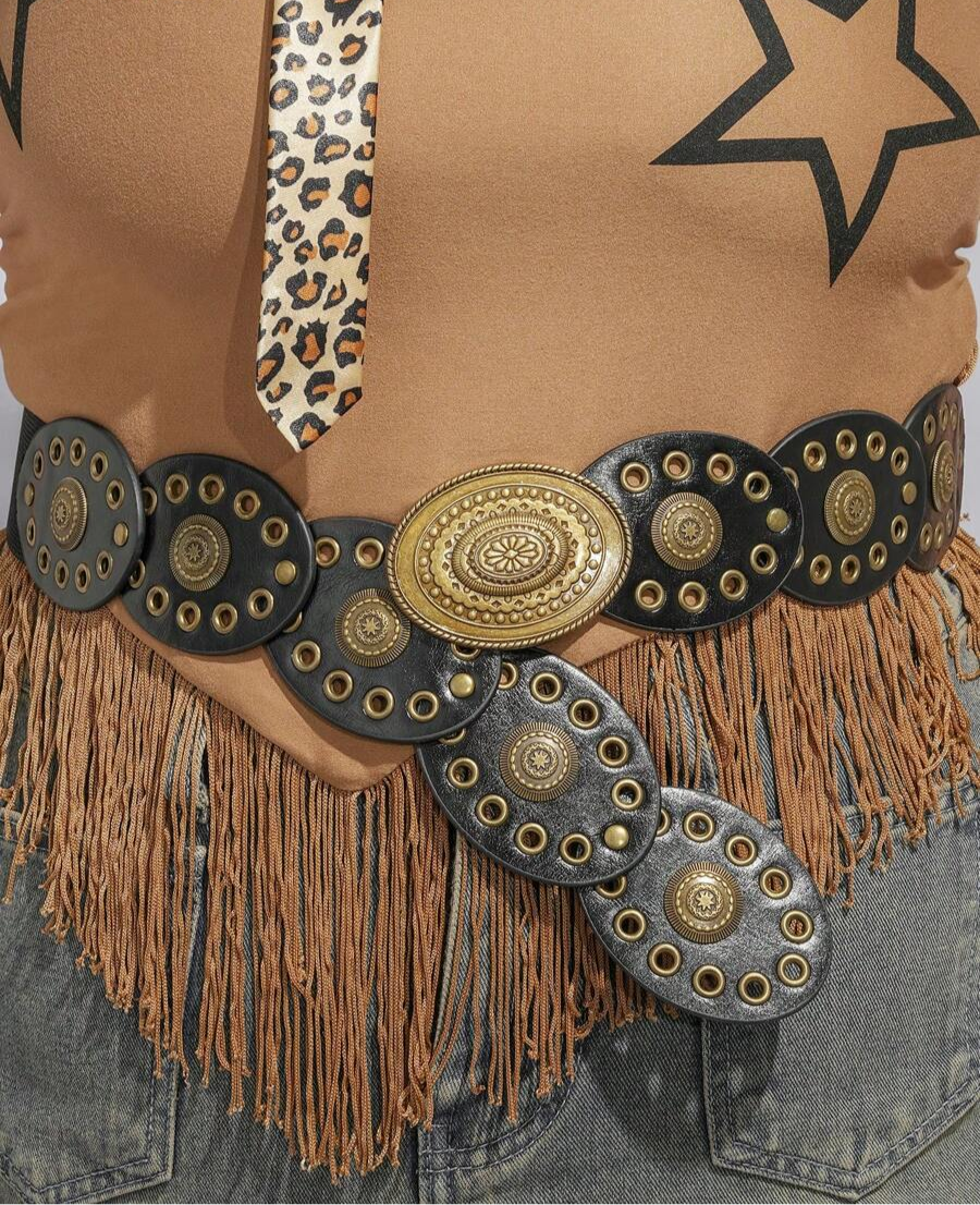 Dames Bohemian Zomer Riem | Breed, Met Gouden Details