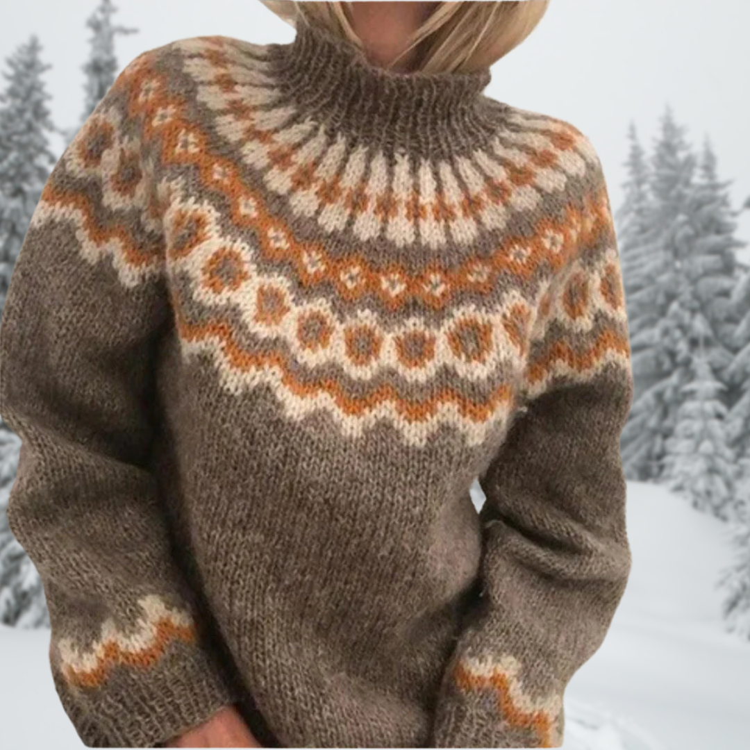 Dames Gebreide Pullover | Norweger, Warm