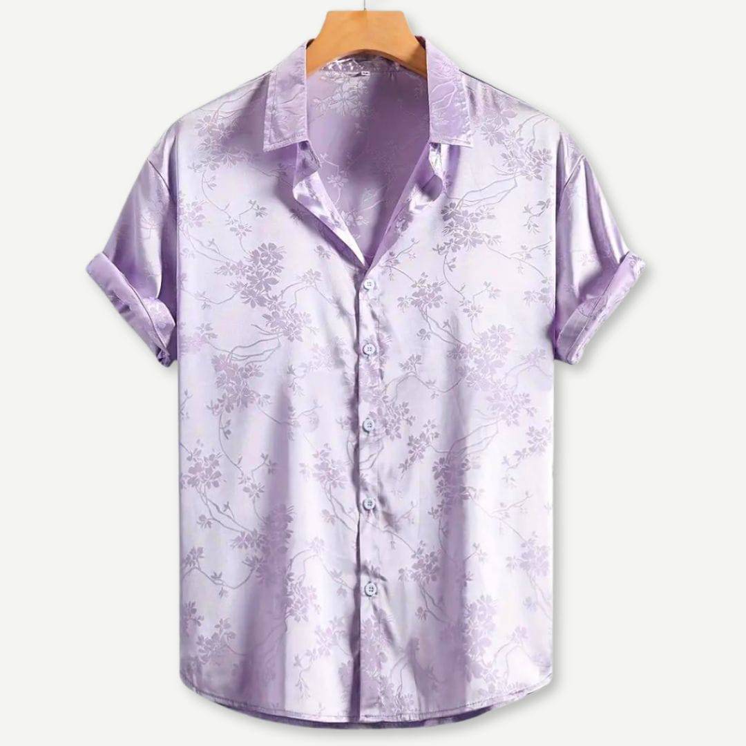 Heren Bedrukt Shirt | Zijdelook