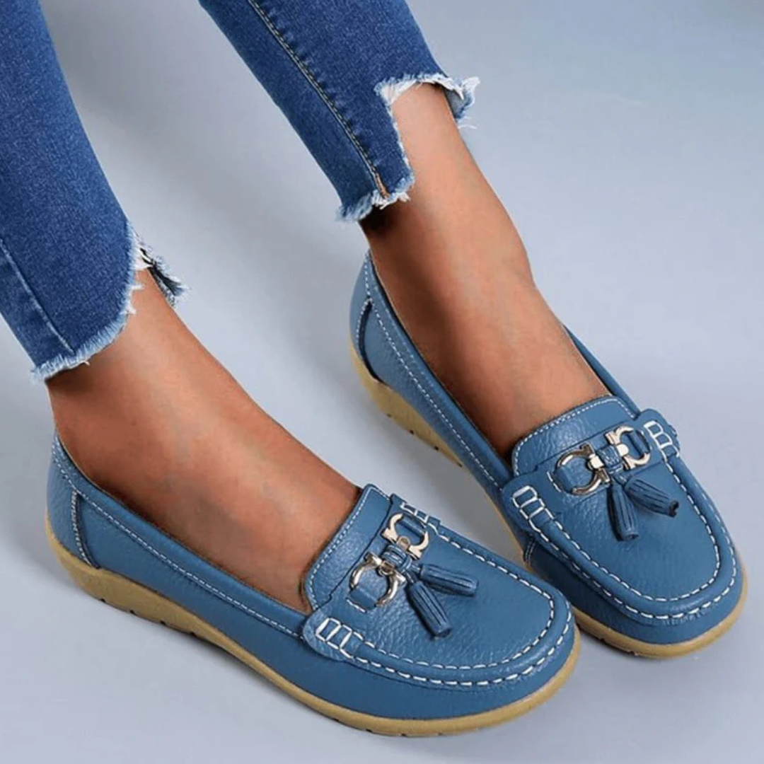 Dames Comfortabele Schoenen | Loafers met Kwastjes