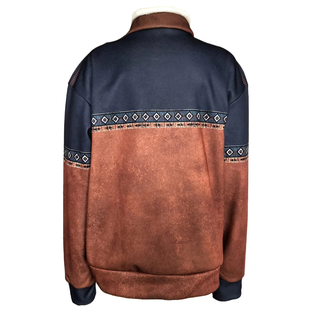 Heren Warme Winter Pullover | Half-Rits, Fleecevoering
