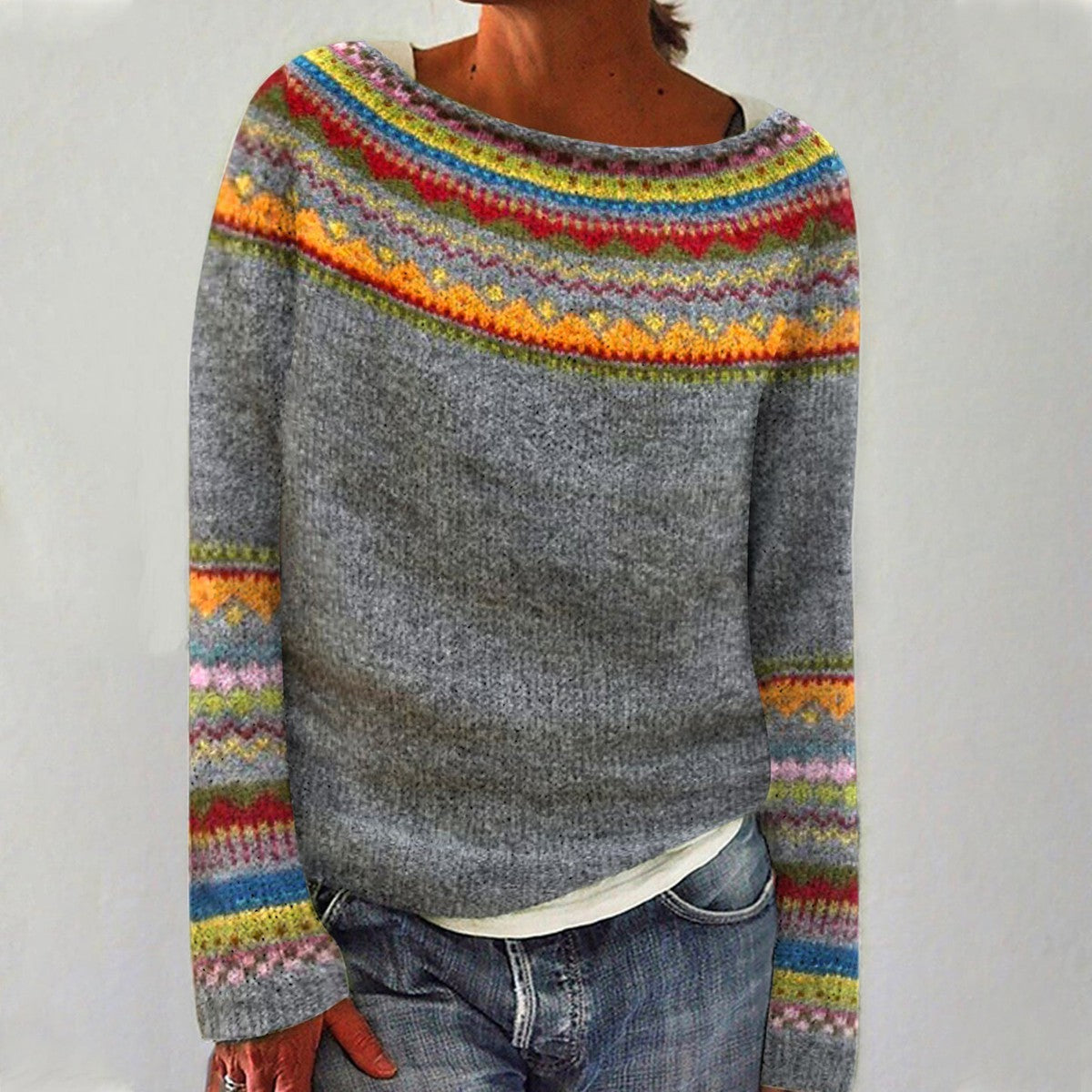 Retro Trui – Stijlvolle Comfort voor de Herfst
