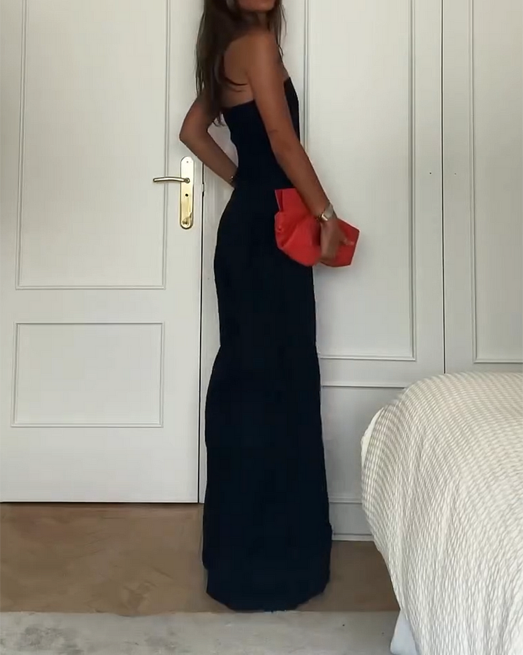Dames Zomer Jumpsuit | Strapless, Elegant