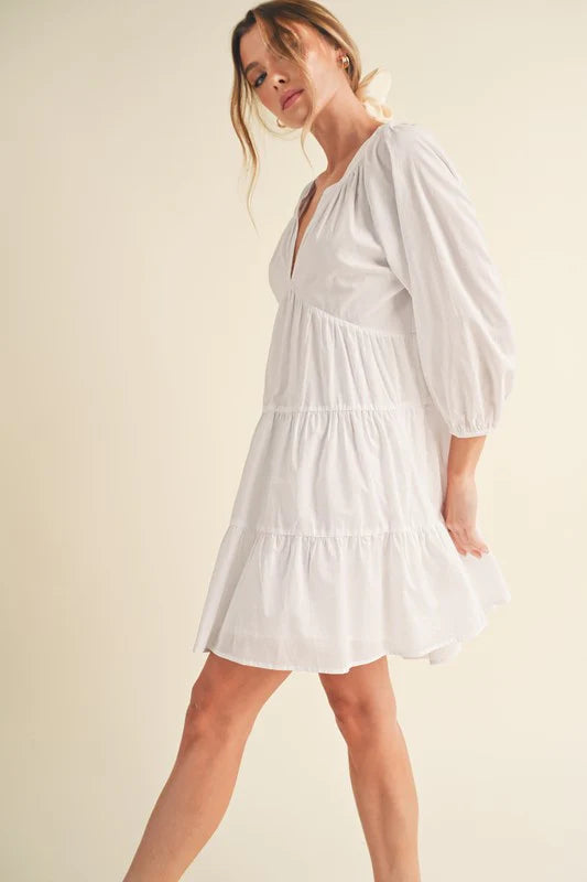 Dames Luchtige geplooide zomerjurk | Mini