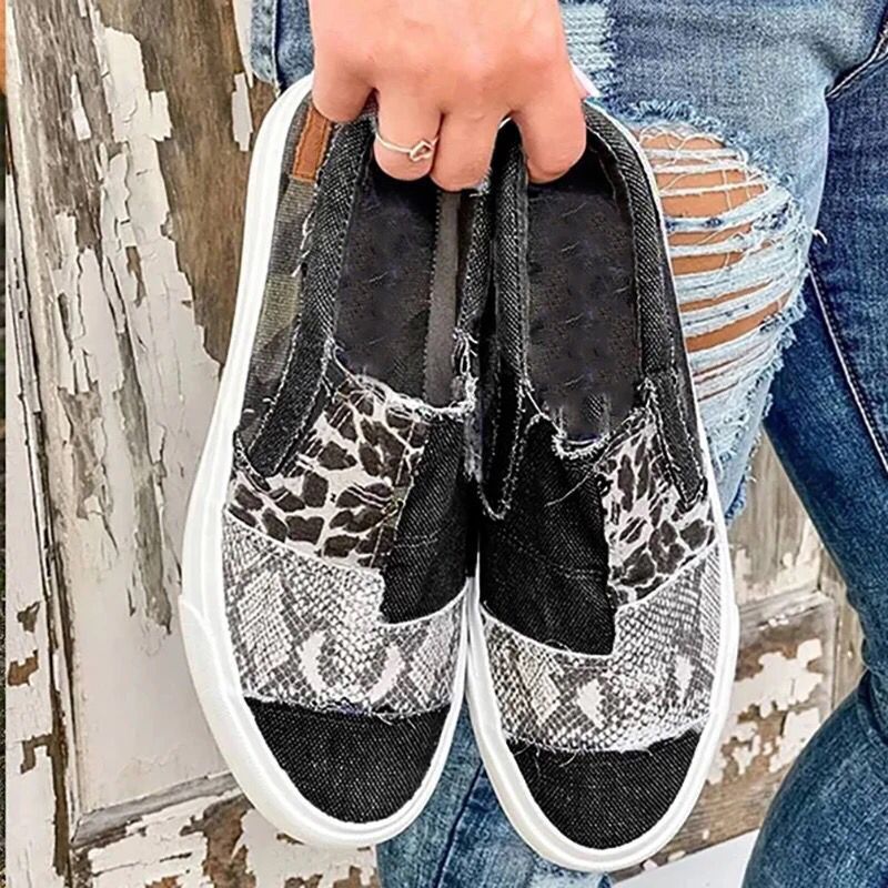 Dames Comfortabele Sneakers | Trendy Patchwork