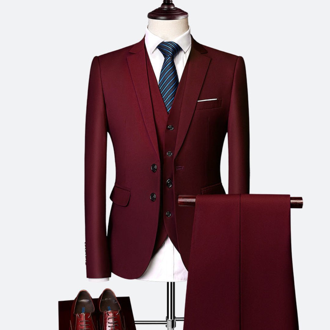 Heren Elegant Driedelig Pak | Gilet, Slim Fit