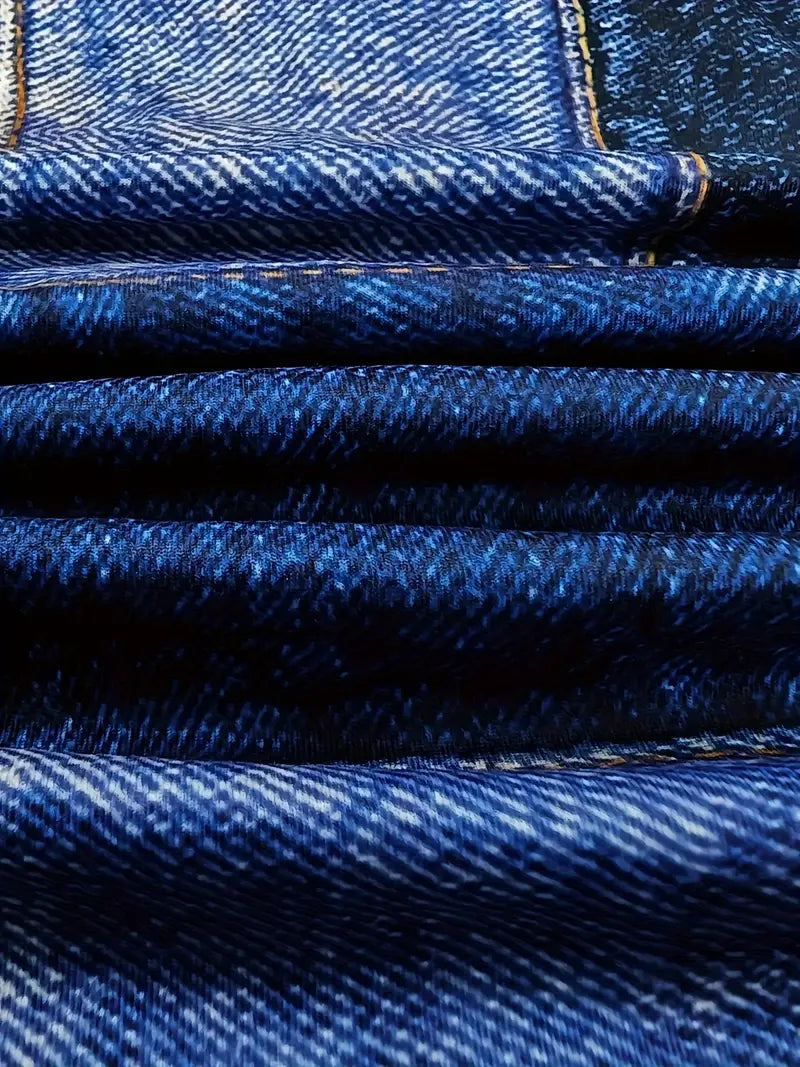 Dames Denim patchwork zomerjurk | Midi