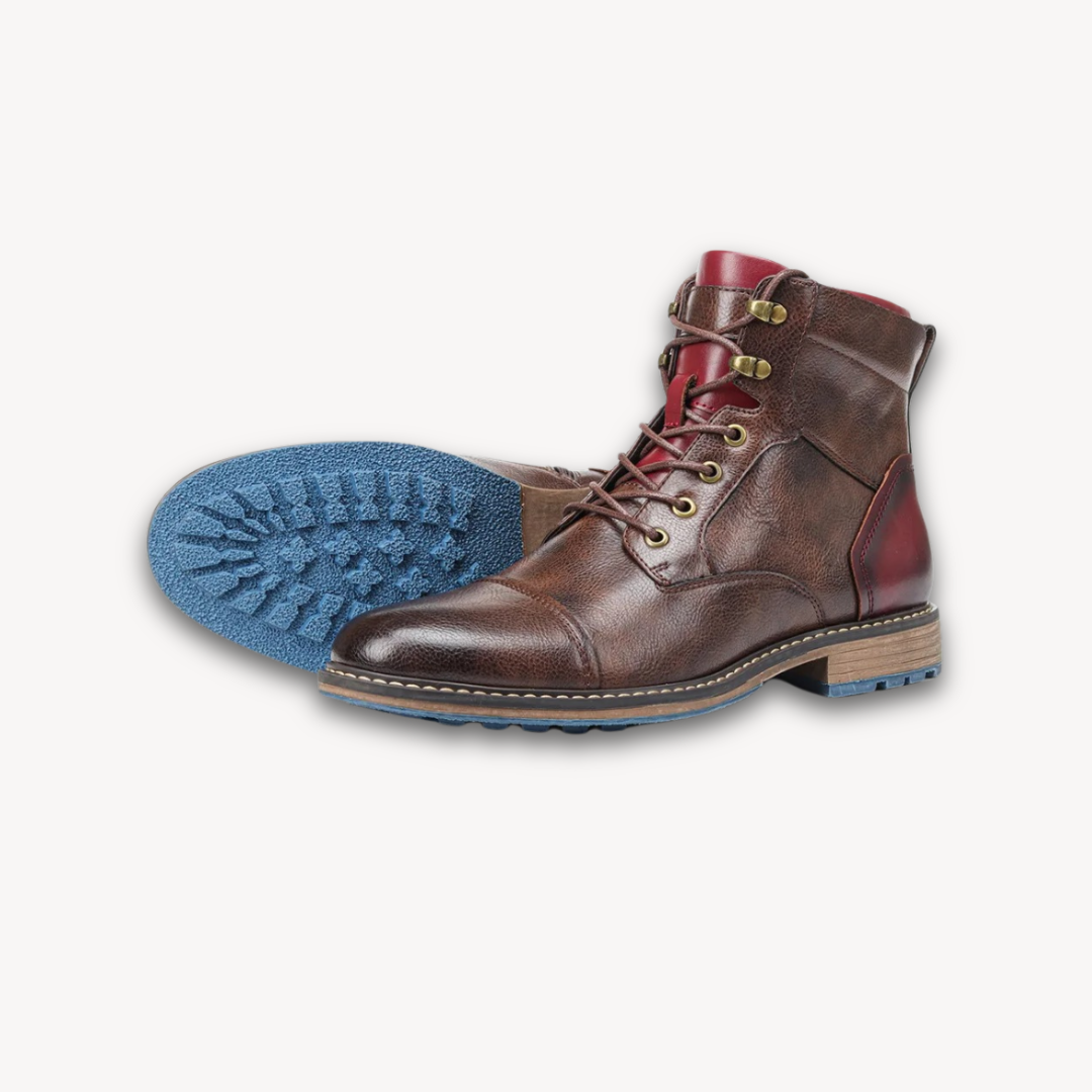 Heren Leren Boots - Comfortabele Casual Enkellaarsjes