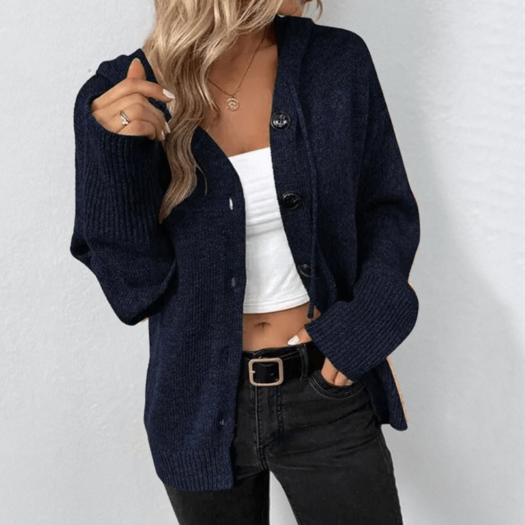 Dames Herfst Cardigan | Grofgebreid, Met Knopen
