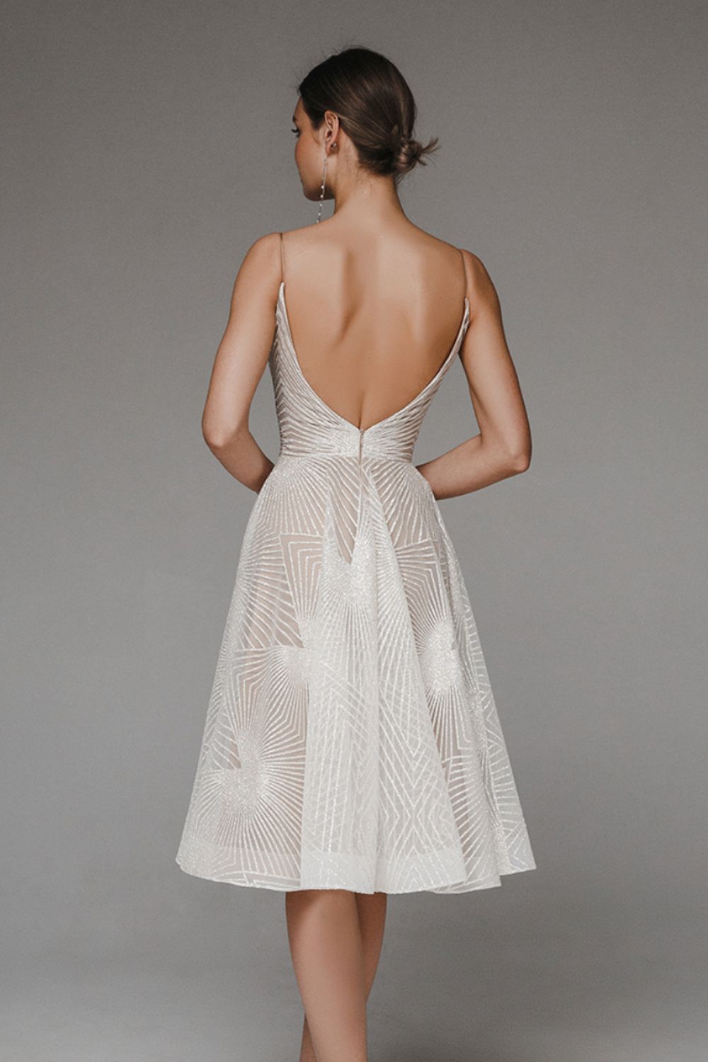 Dames Witte Glitzer Avondjurk | Maxi