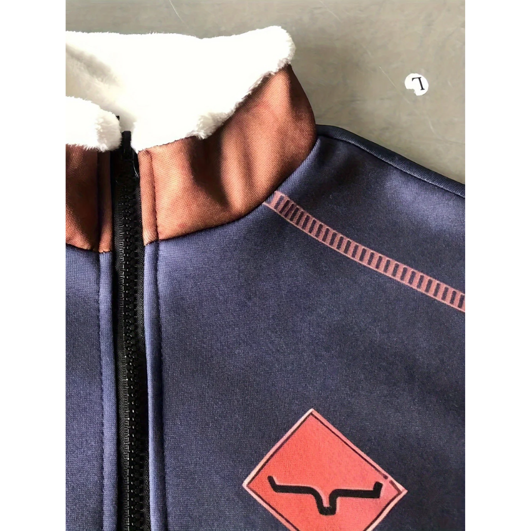 Heren Warme Winter Pullover | Half-Rits, Fleecevoering