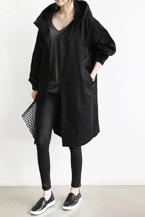 Dames Herfst Parka | Lang, Met Capuchon