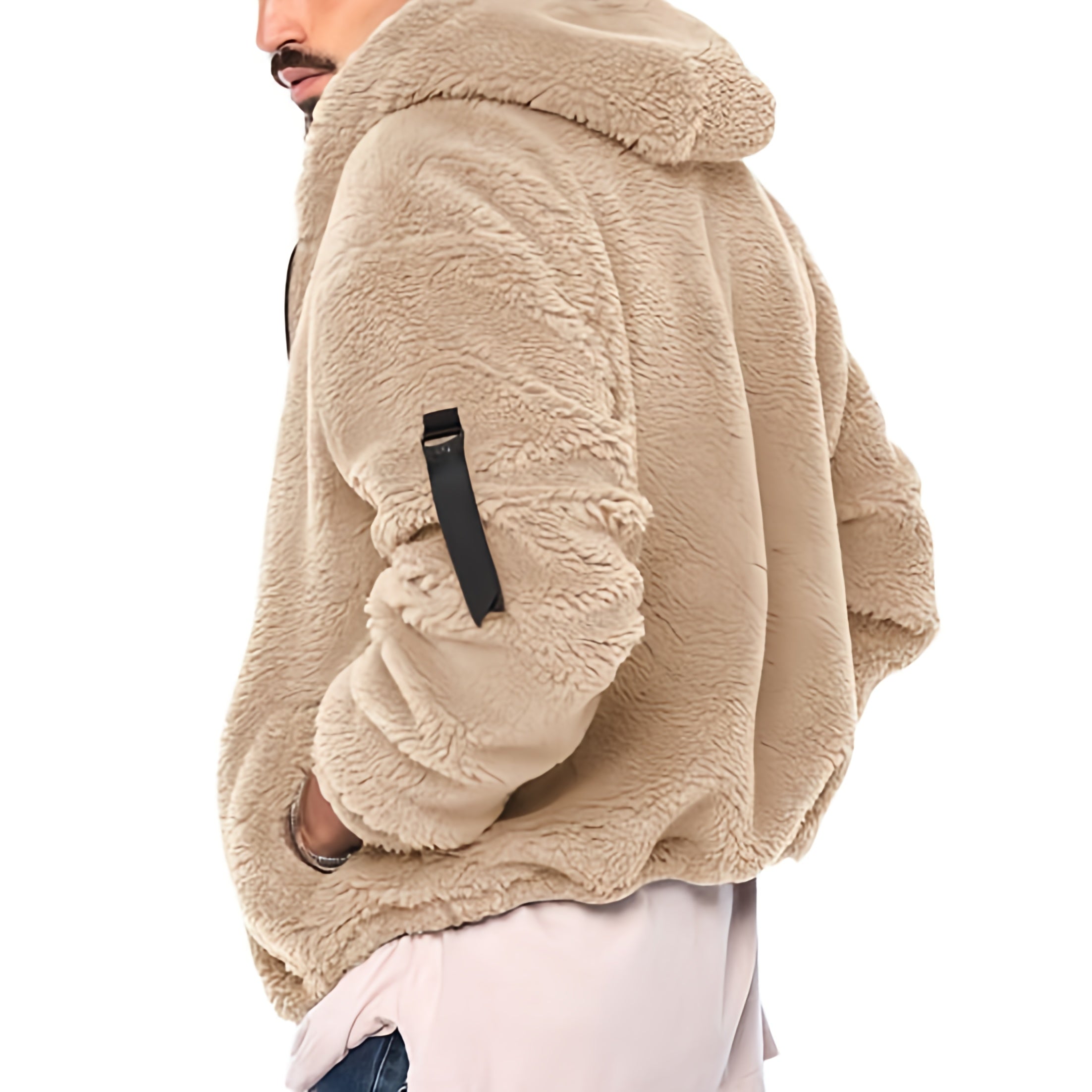 Heren Teddy Fleece Jas met Ritssluiting | Warm, Comfortabel