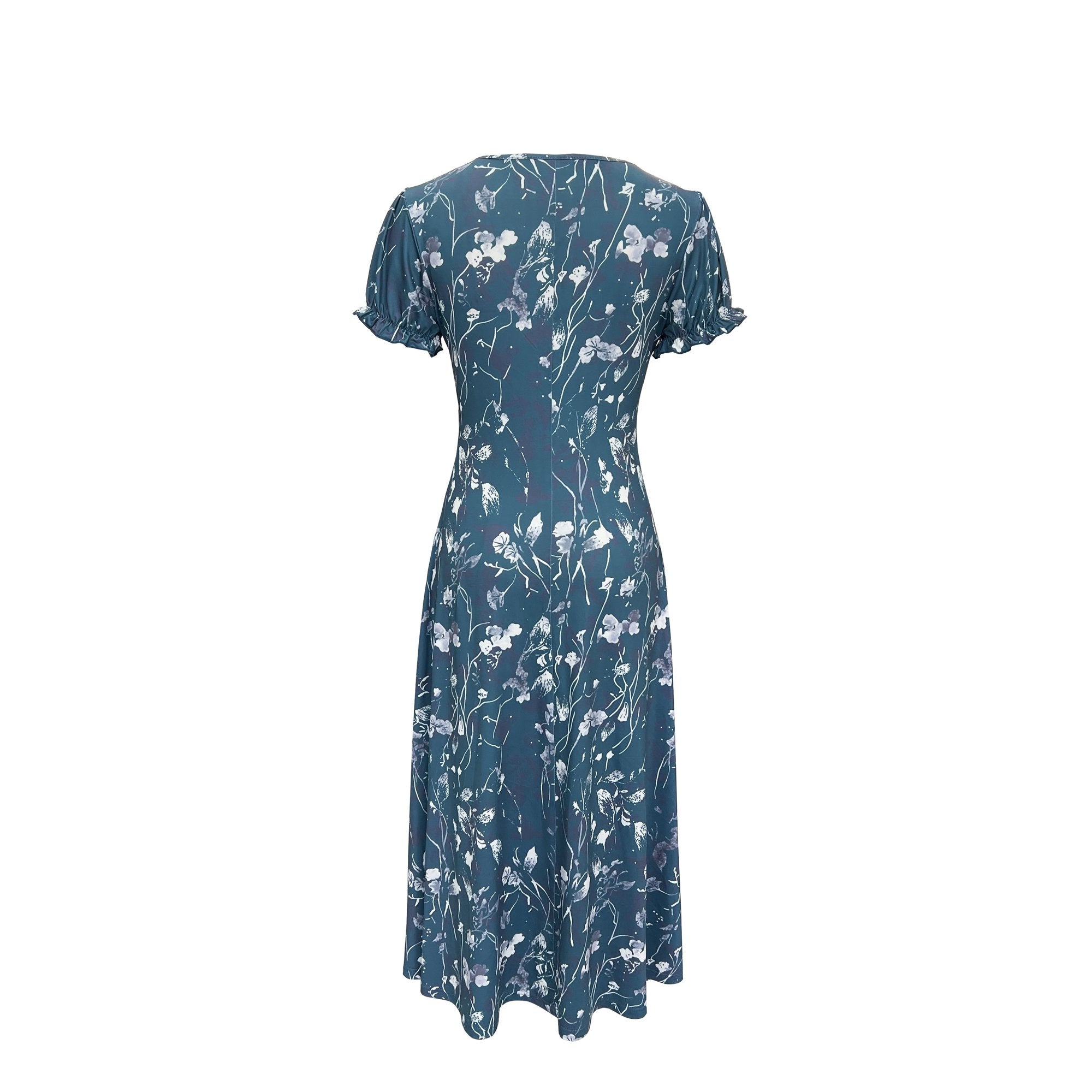 Dames Elegante zomerjurk met bloemenpatroon | Midi