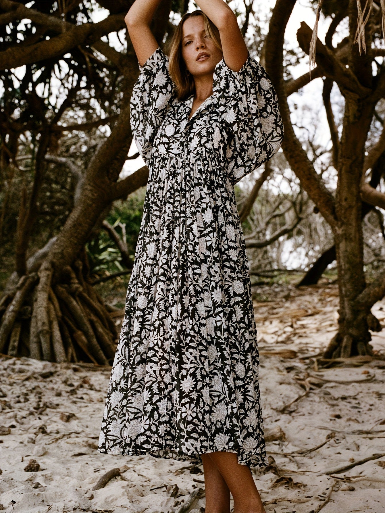 Dames Zomer Jurk | Maxi, Bloemenprint