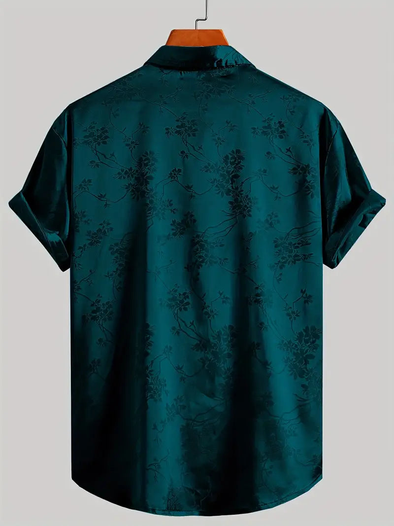 Heren Bedrukt Shirt | Zijdelook