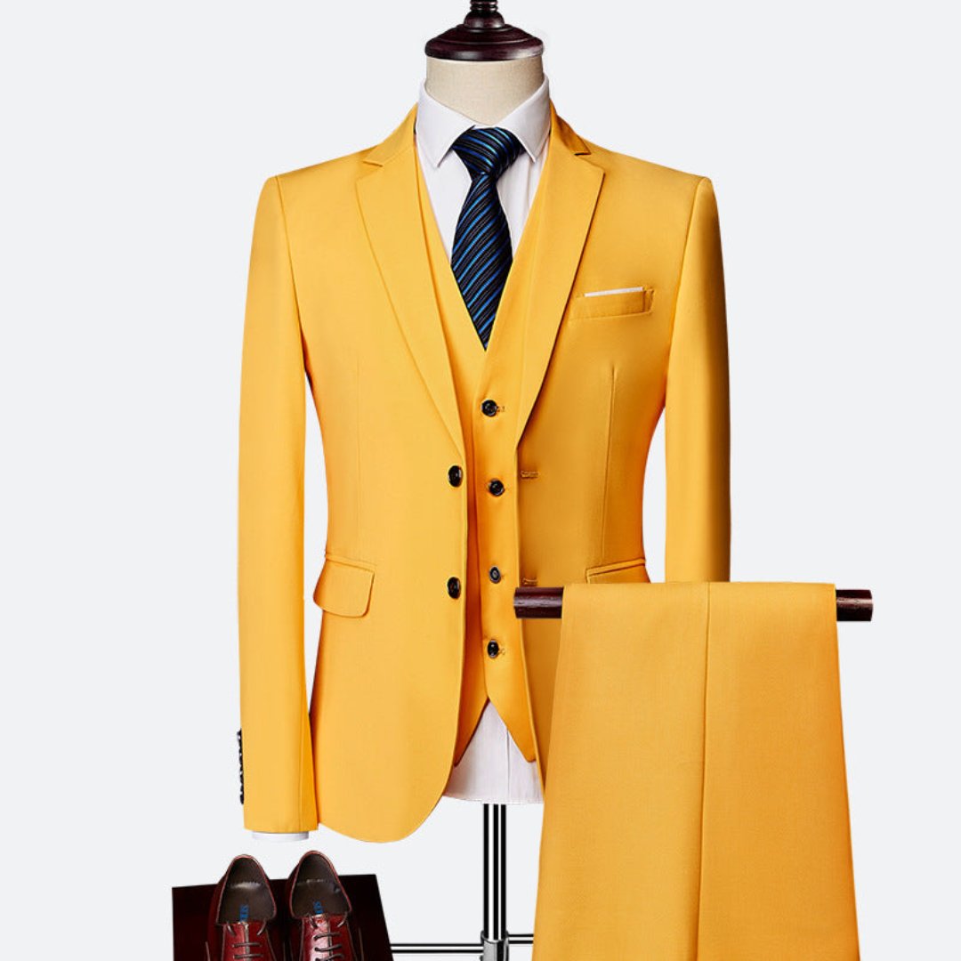 Heren Elegant Driedelig Pak | Gilet, Slim Fit