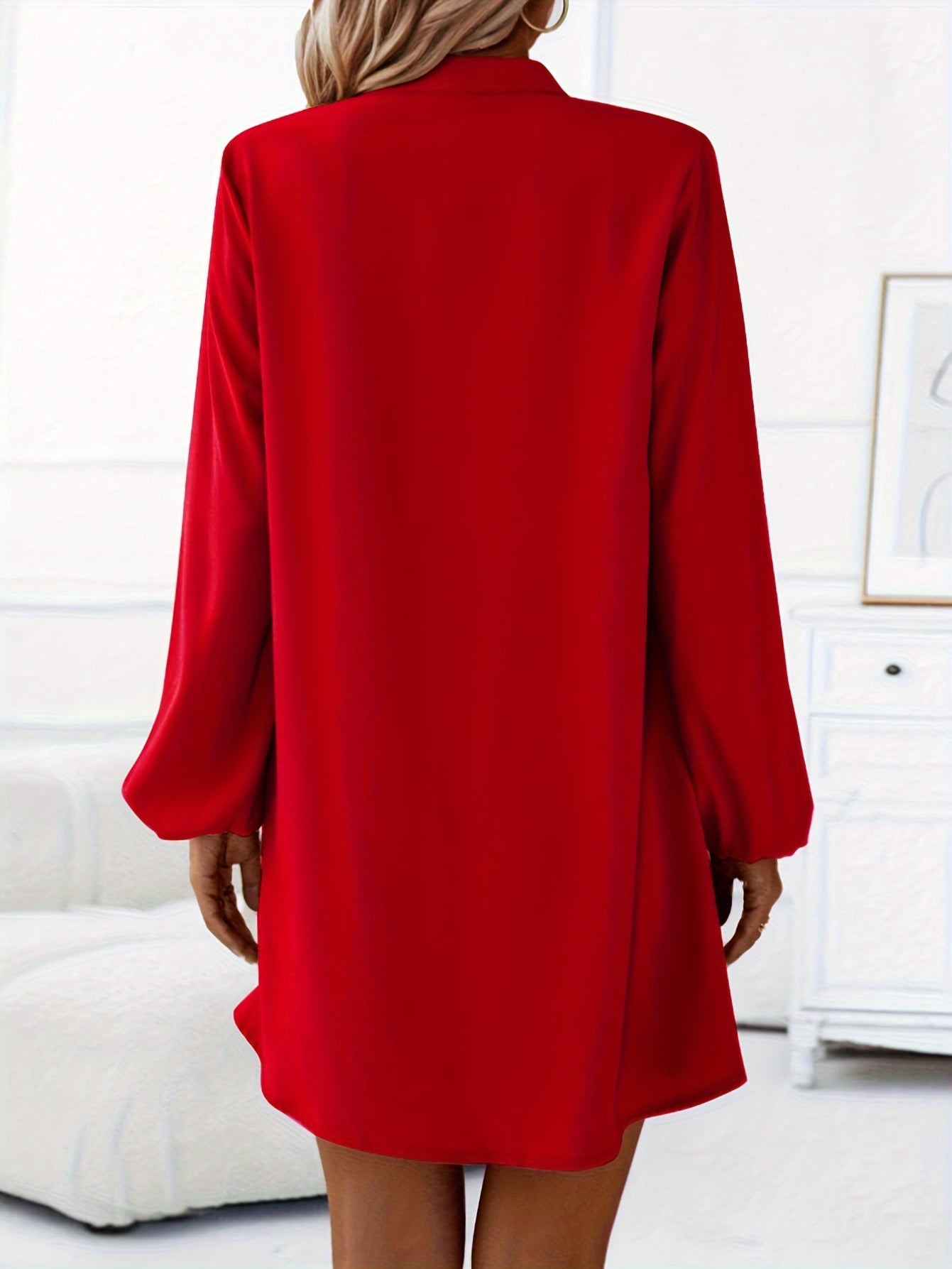 Dames Elegante Overhemd Zomerjurk | Mini