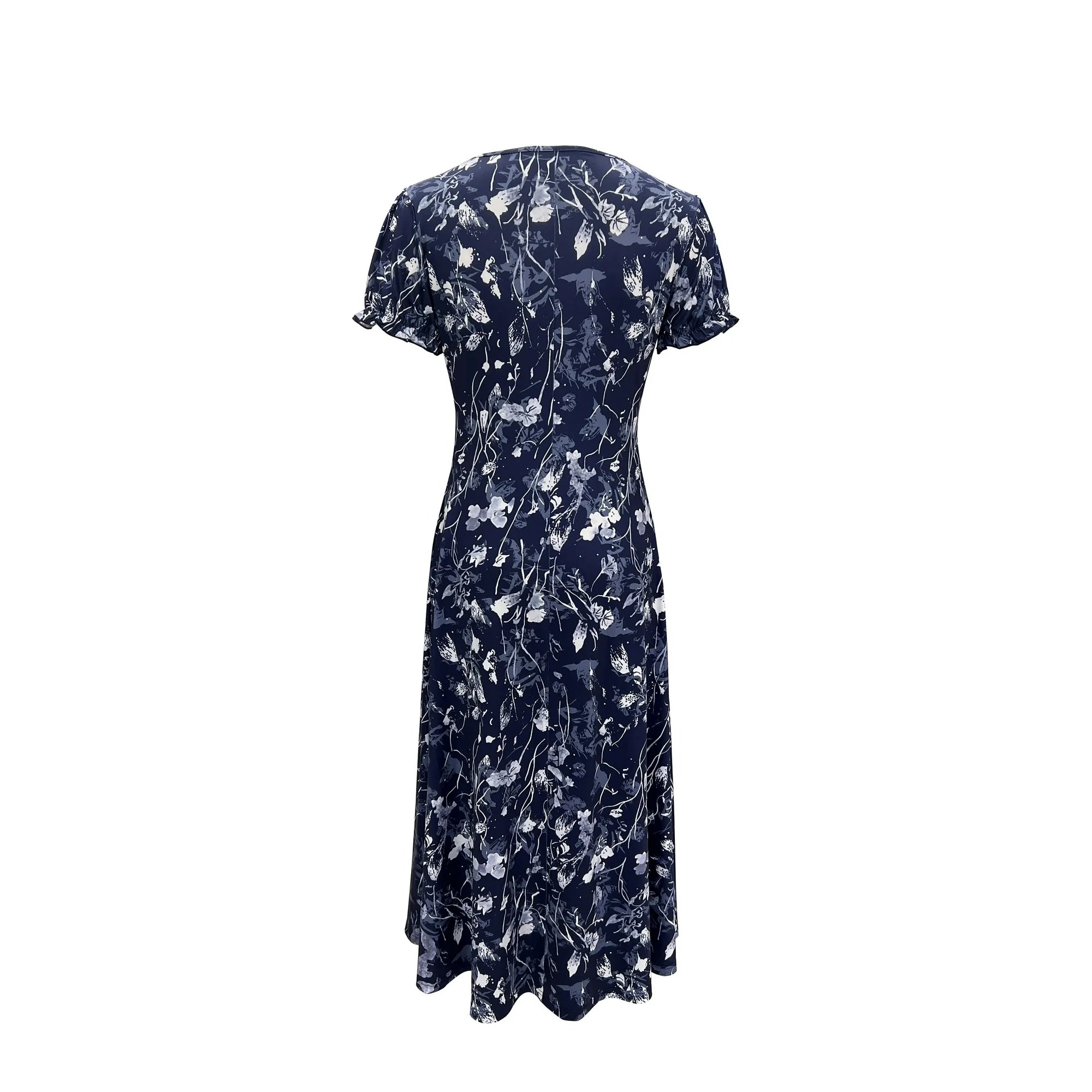 Dames Elegante zomerjurk met bloemenpatroon | Midi