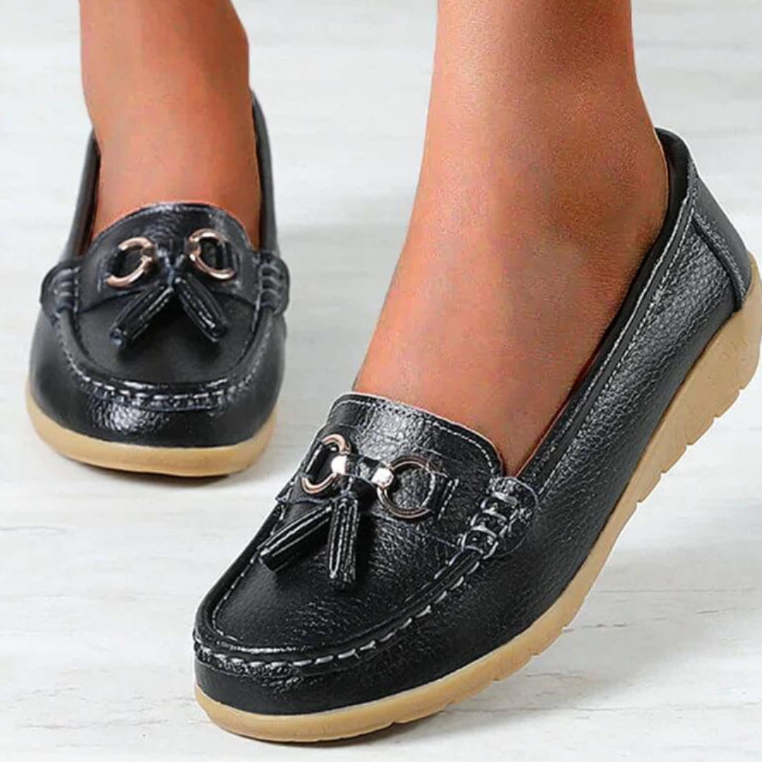 Dames Comfortabele Schoenen | Loafers met Kwastjes