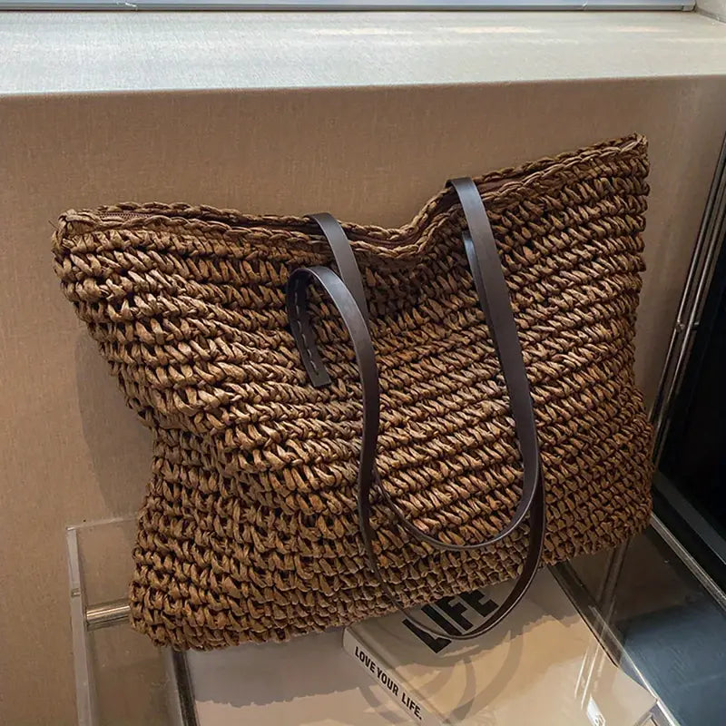 Dames Zomer Shopper | Gevlochten, Groot Formaat