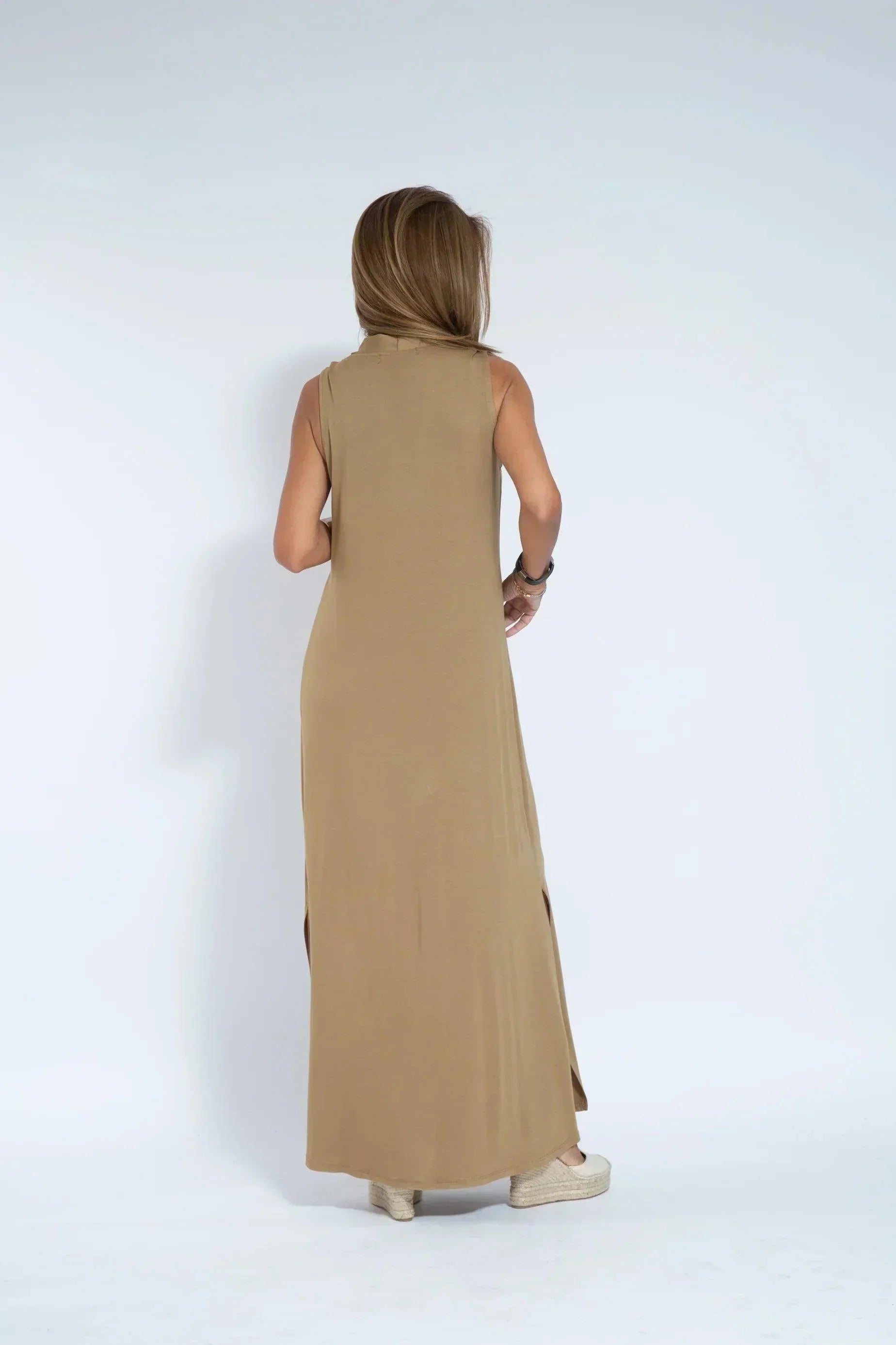 Dames Luchtige zomerjurk met V-hals | Maxi