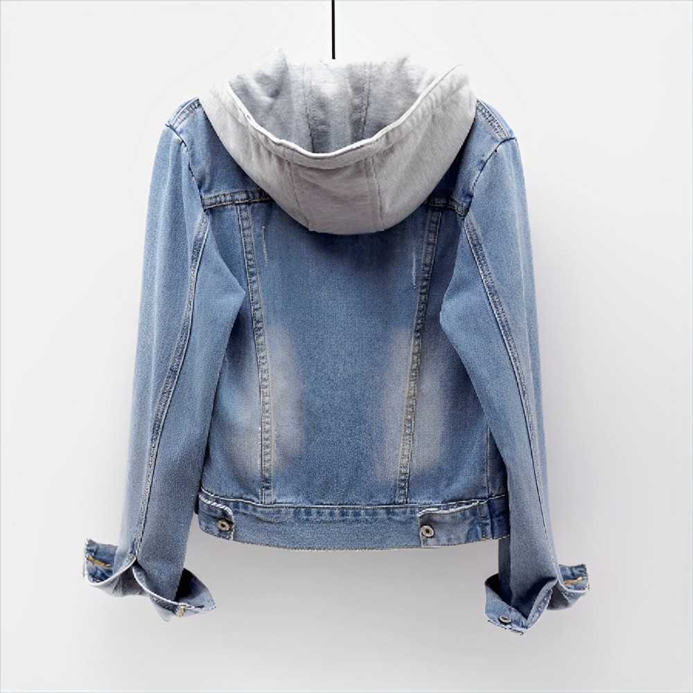 Dames Collegejack | Lichte Denimlook