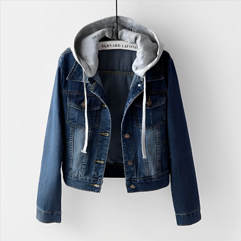 Dames Collegejack | Lichte Denimlook