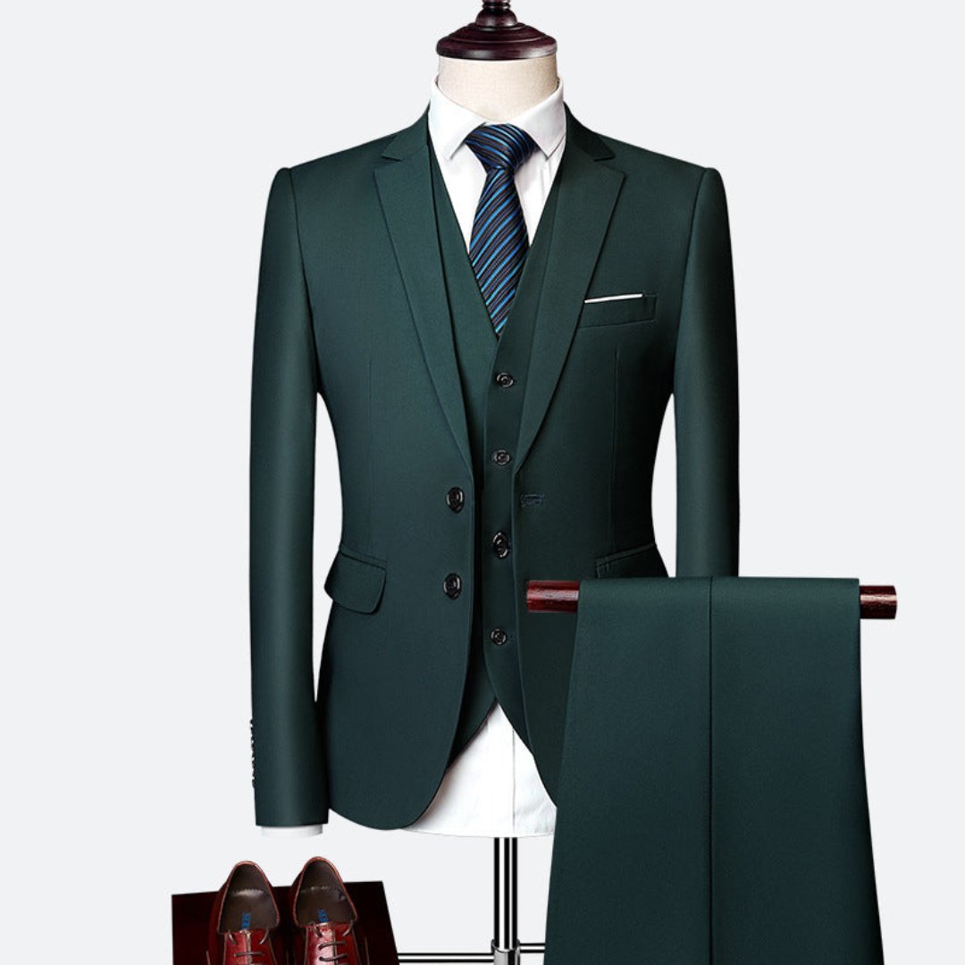 Heren Elegant Driedelig Pak | Gilet, Slim Fit