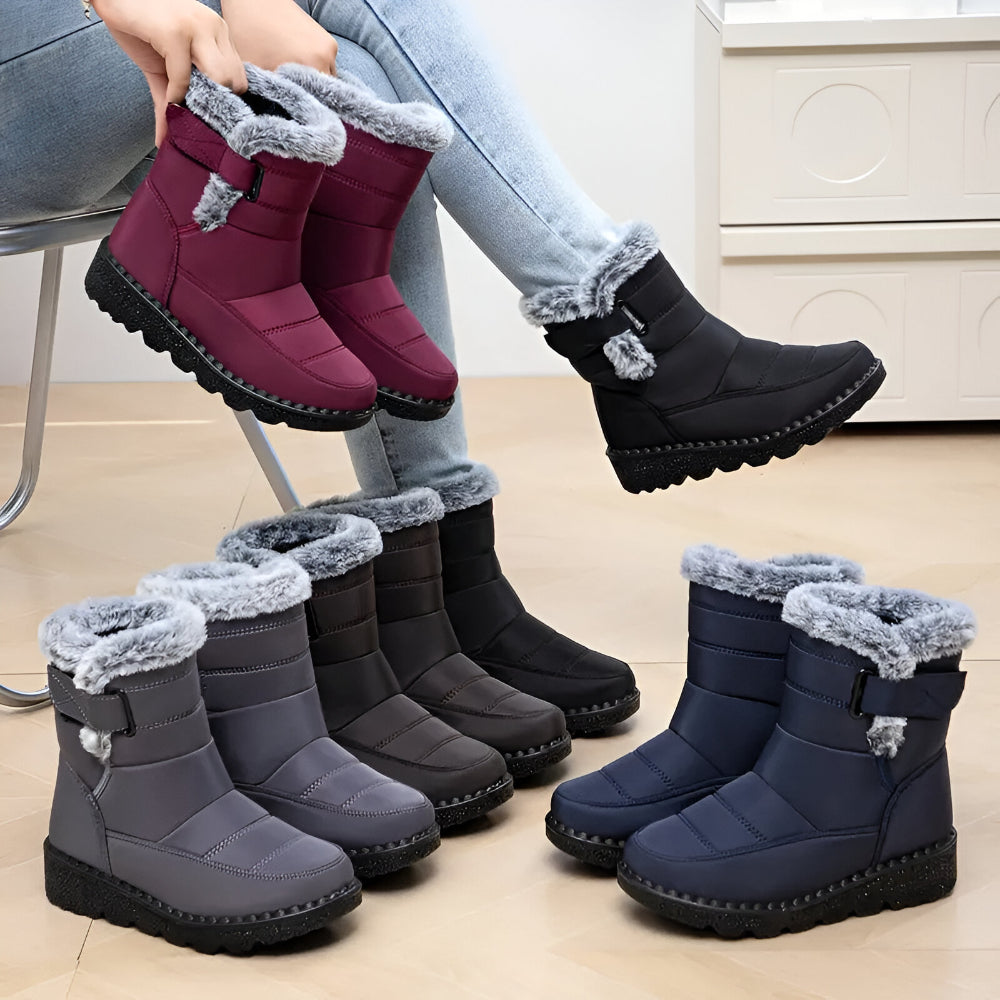 Dames Warme Gevoerde Snowboots – Waterdicht Antislip