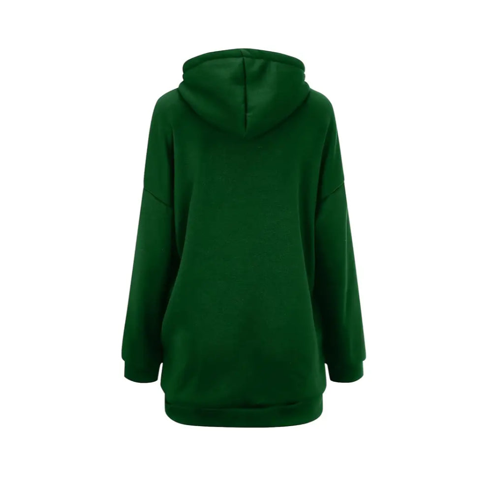 Dames Oversized Hoodie Jurk | Lange Mouwen, Capuchon
