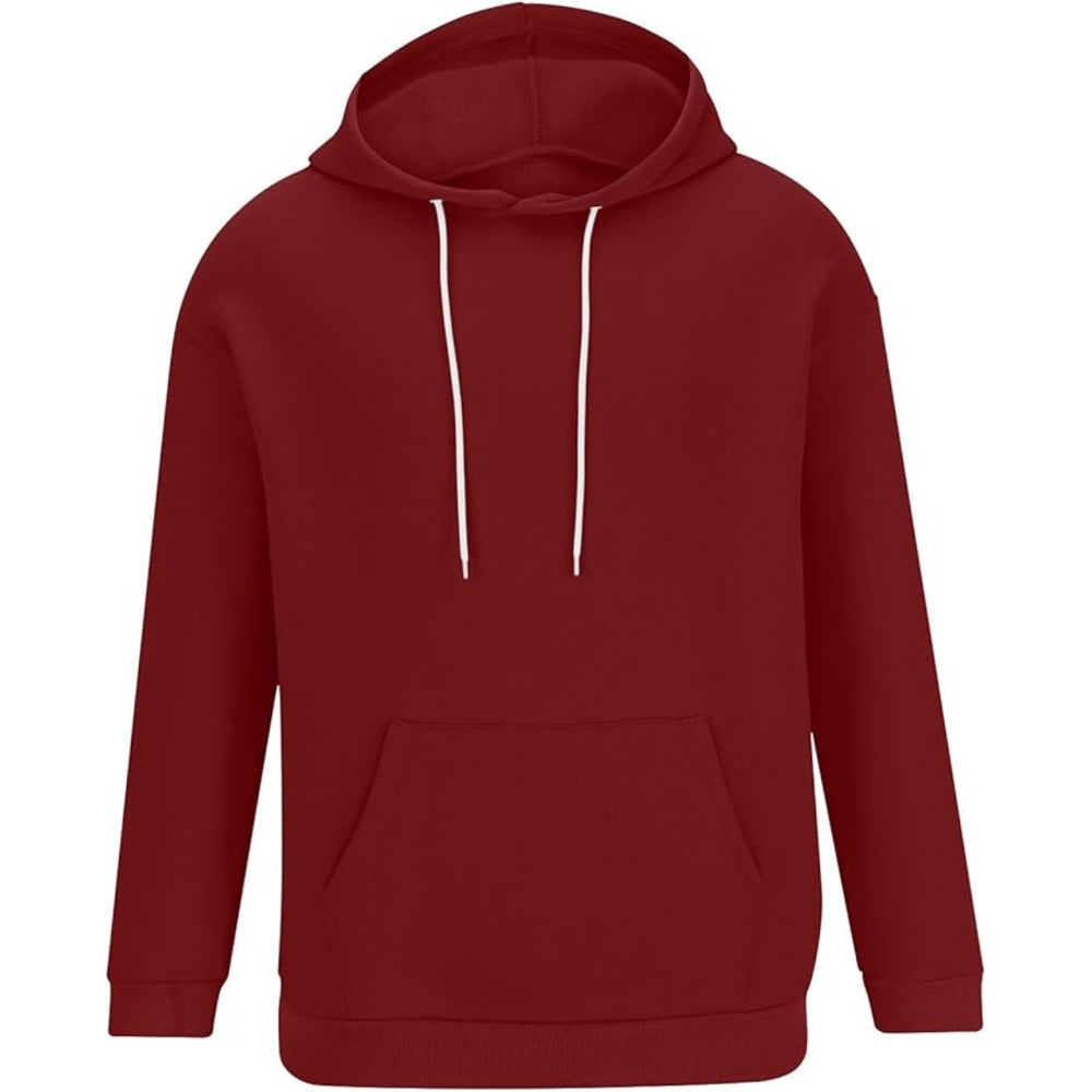 Heren comfortabele hoodie trui | Met capuchon lange mouwen