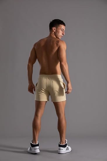 Heren Gestreepte Korte Broek | Lichtgewicht Comfort